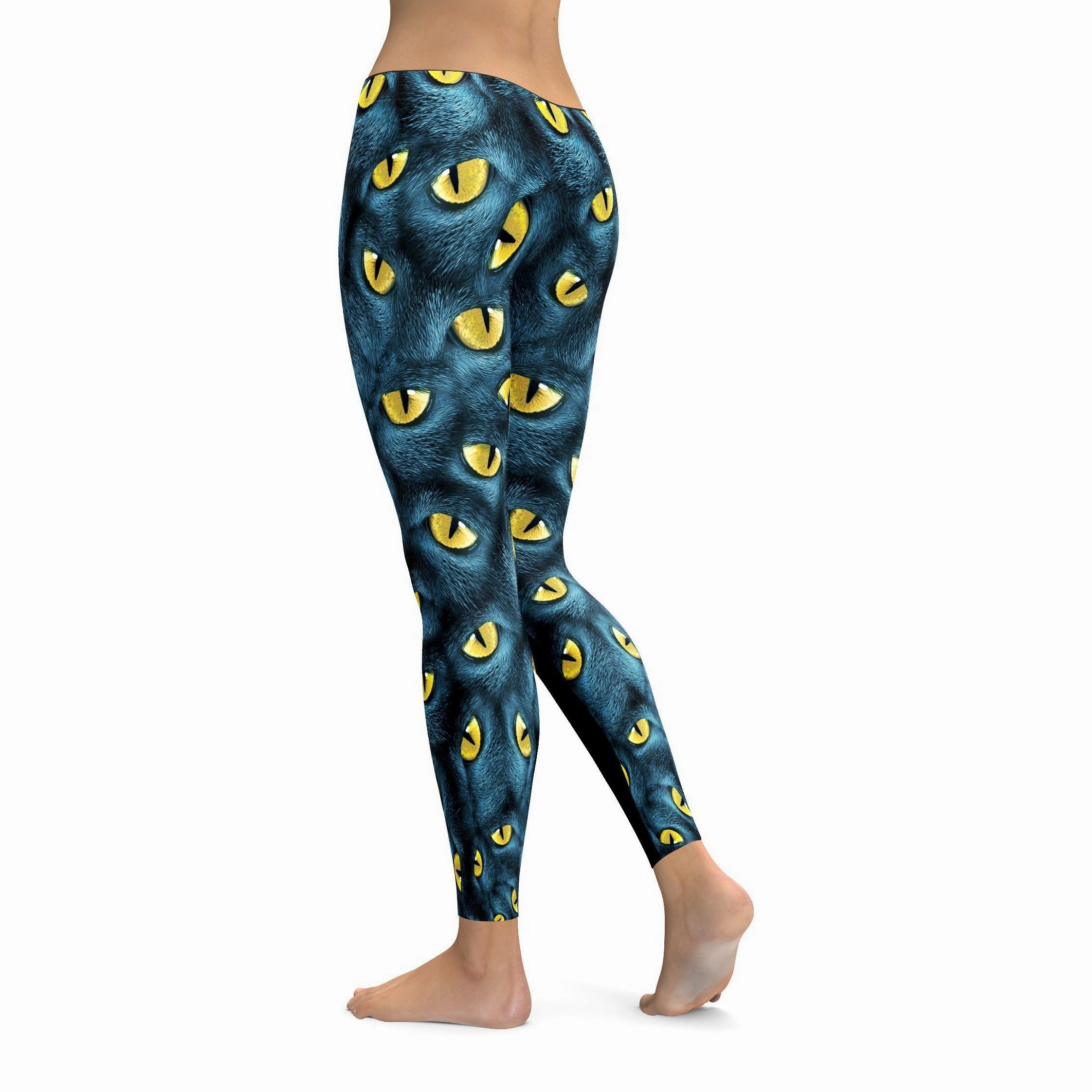 Multi Eyed Blue Leggings