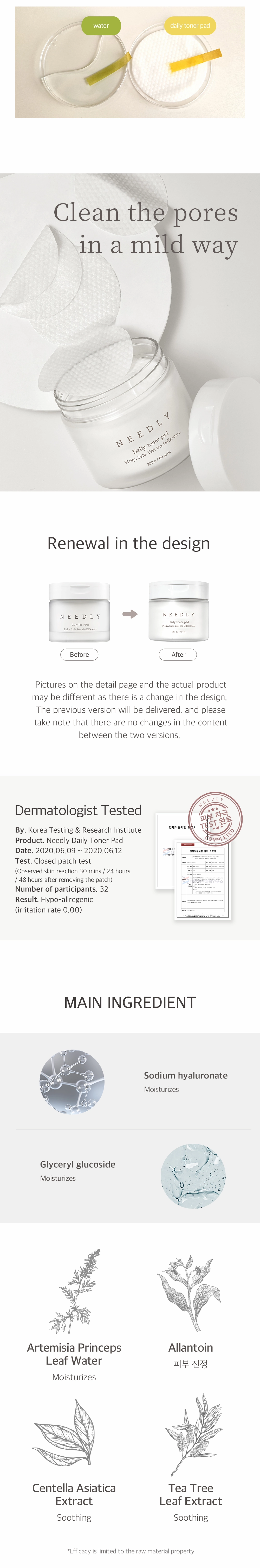 Needly Daily Toner Pad 60 Pads