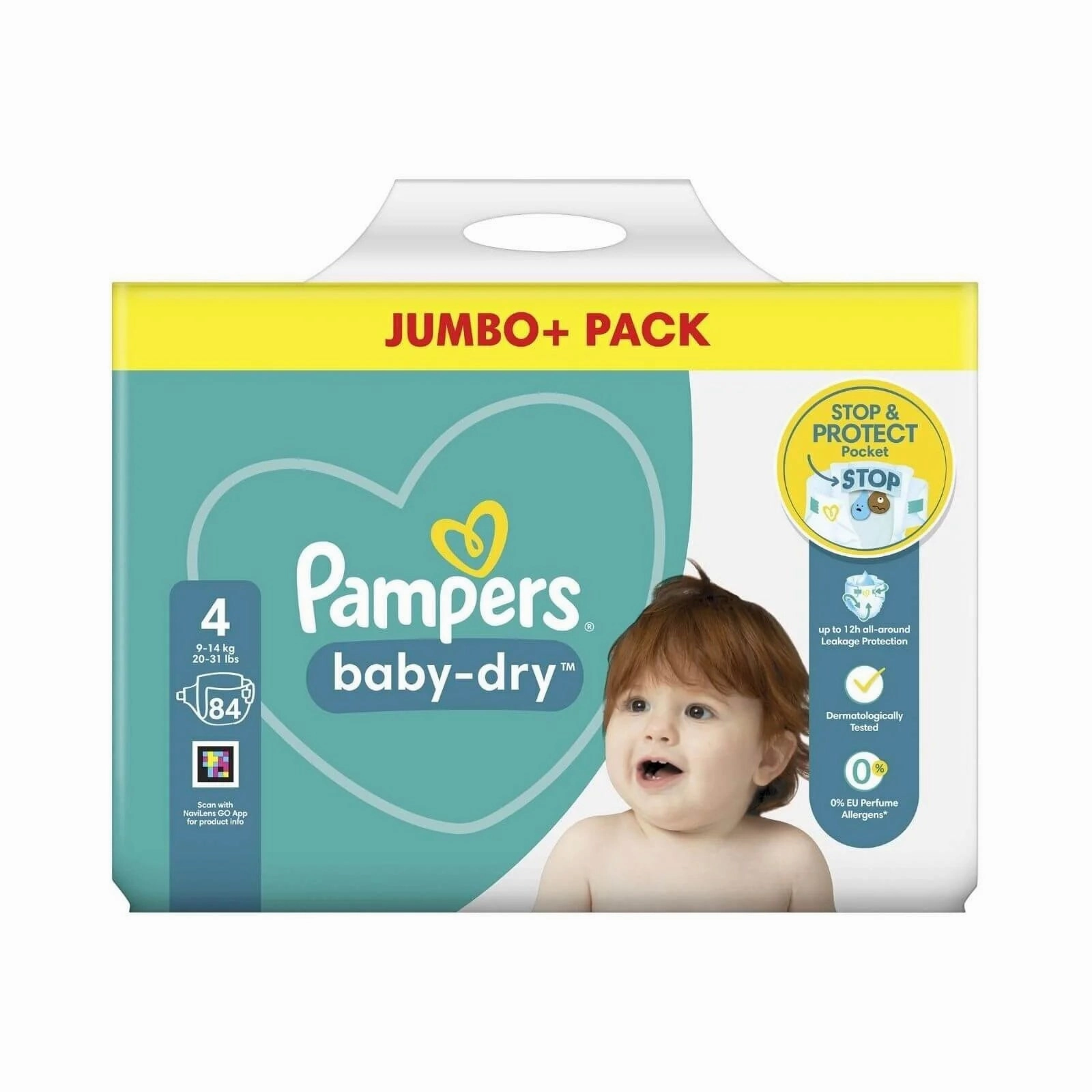 Pampers Baby Dry Size 4 Jumbo Pack - 84 nappies