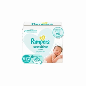 Pampers Sensitive Wipes, 672 Count