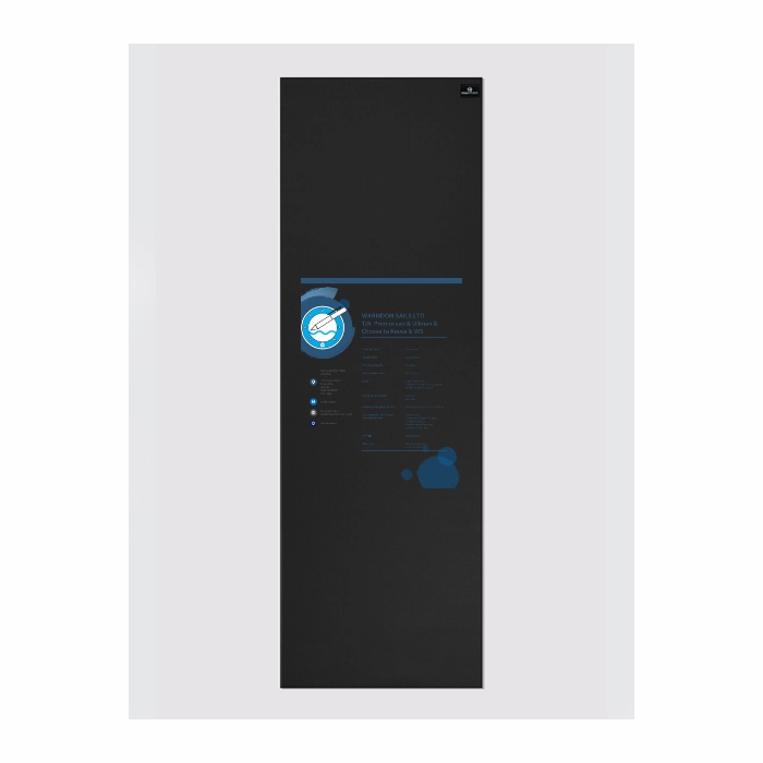 Personalised Yoga Mat 6mm With Custom Design - Black