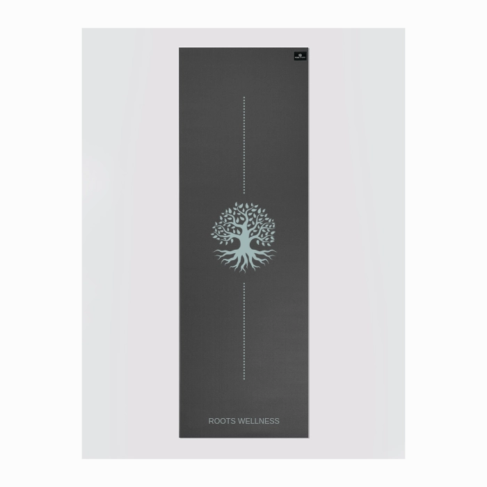 Personalised Yoga Mat 6mm With Custom Design - Graphite Grey