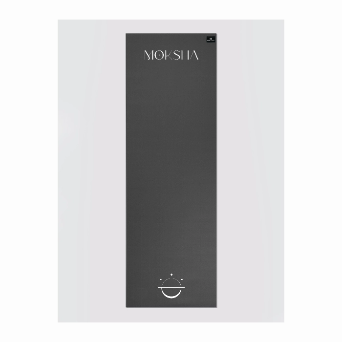 Personalised Yoga Mat 6mm With Custom Design - Graphite Grey