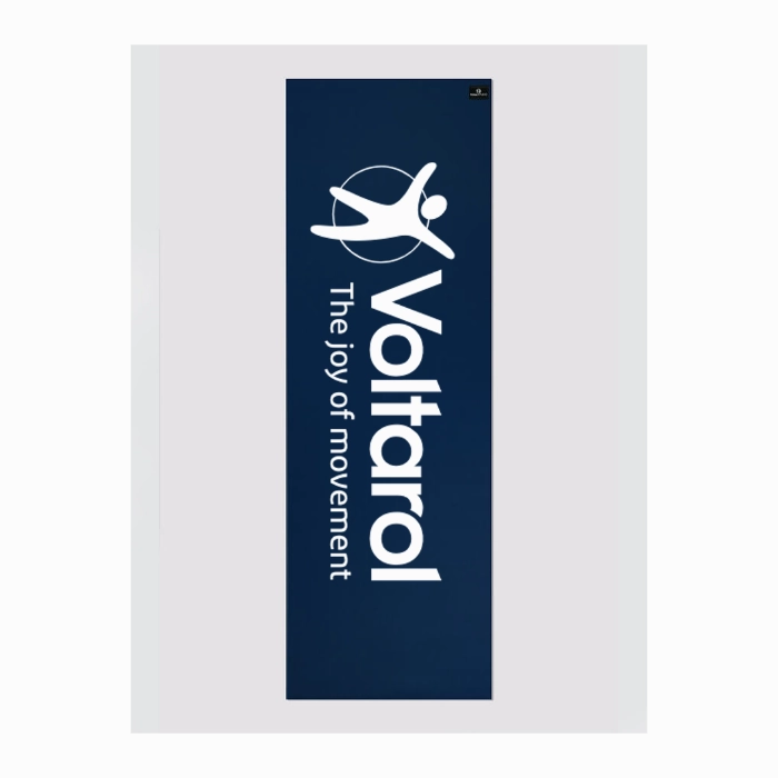 Personalised Yoga Mat 6mm With Custom Design - Navy Blue