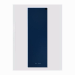 Personalised Yoga Mat 6mm With Custom Design - Navy Blue