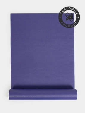Personalised Yoga Mat 6mm With Custom Design - Purple