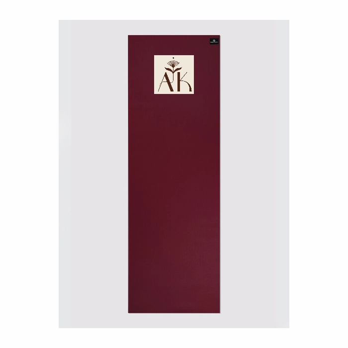 Personalised Yoga Mat 6mm With Custom Design - Raspberry