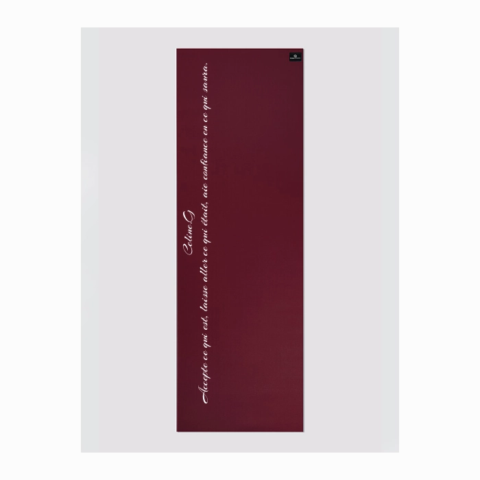 Personalised Yoga Mat 6mm With Custom Design - Raspberry