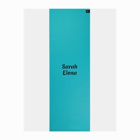Personalised Yoga Mat 6mm With Custom Design - Turquoise