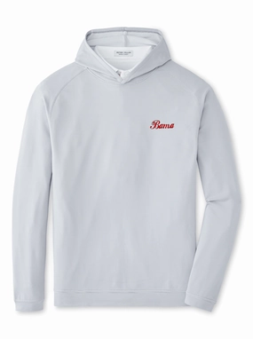 Peter Millar Pine Sugar Stripe Hoodie (Bama Script)