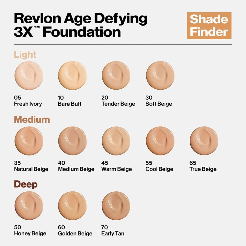 Revlon Age Defying Foundation SPF20 25 Sand Beige 30ml