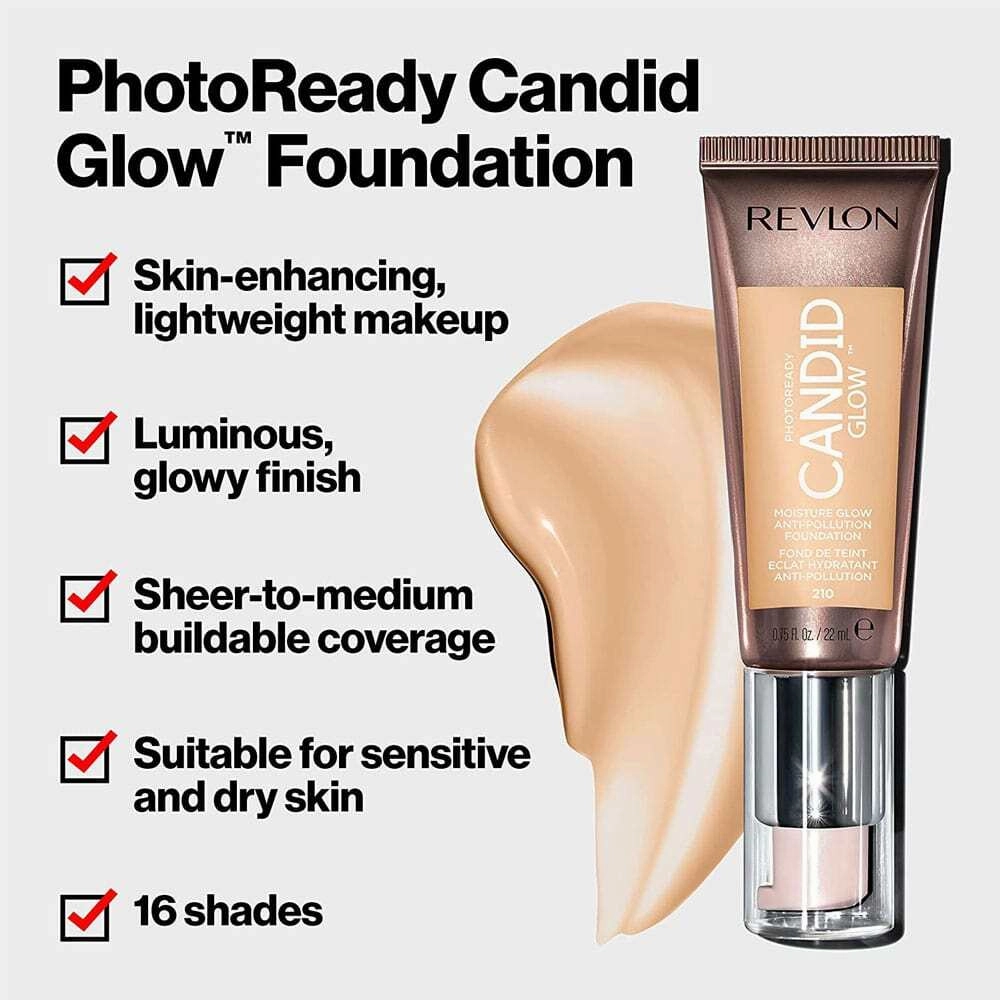 Revlon PhotoReady Candid Moisture Glow Foundation 270 Medium Beige 22ml
