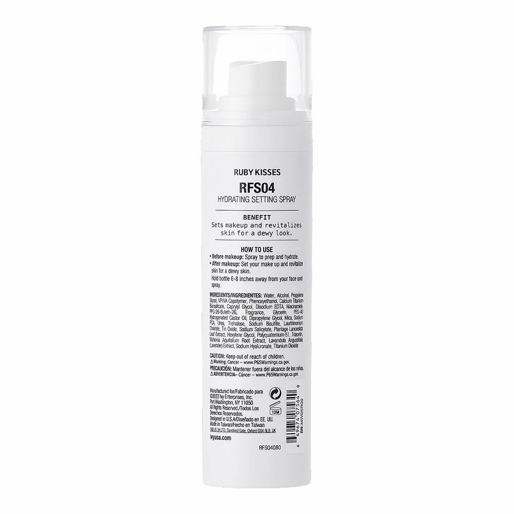 Ruby Kisses Dewy Satine Hydrating Setting Spray- 1.72 oz