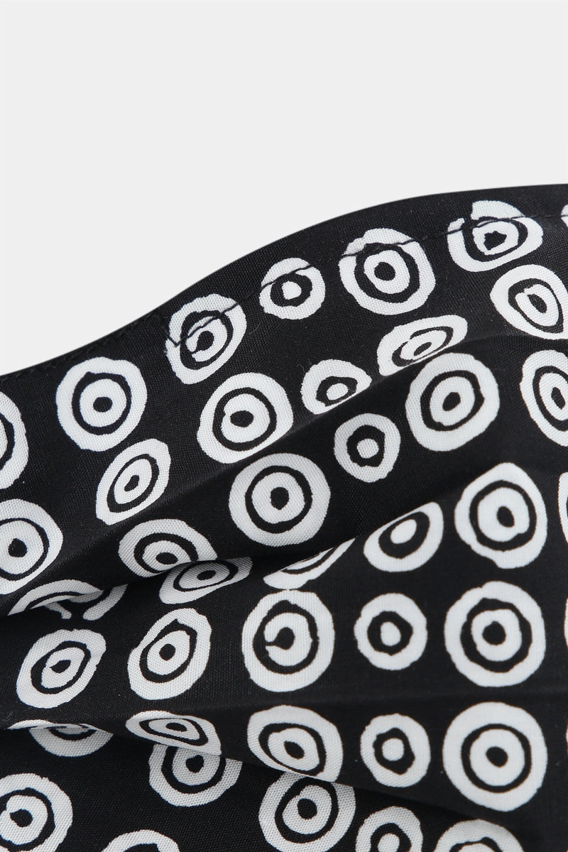 signature circle print fabric fasce mask