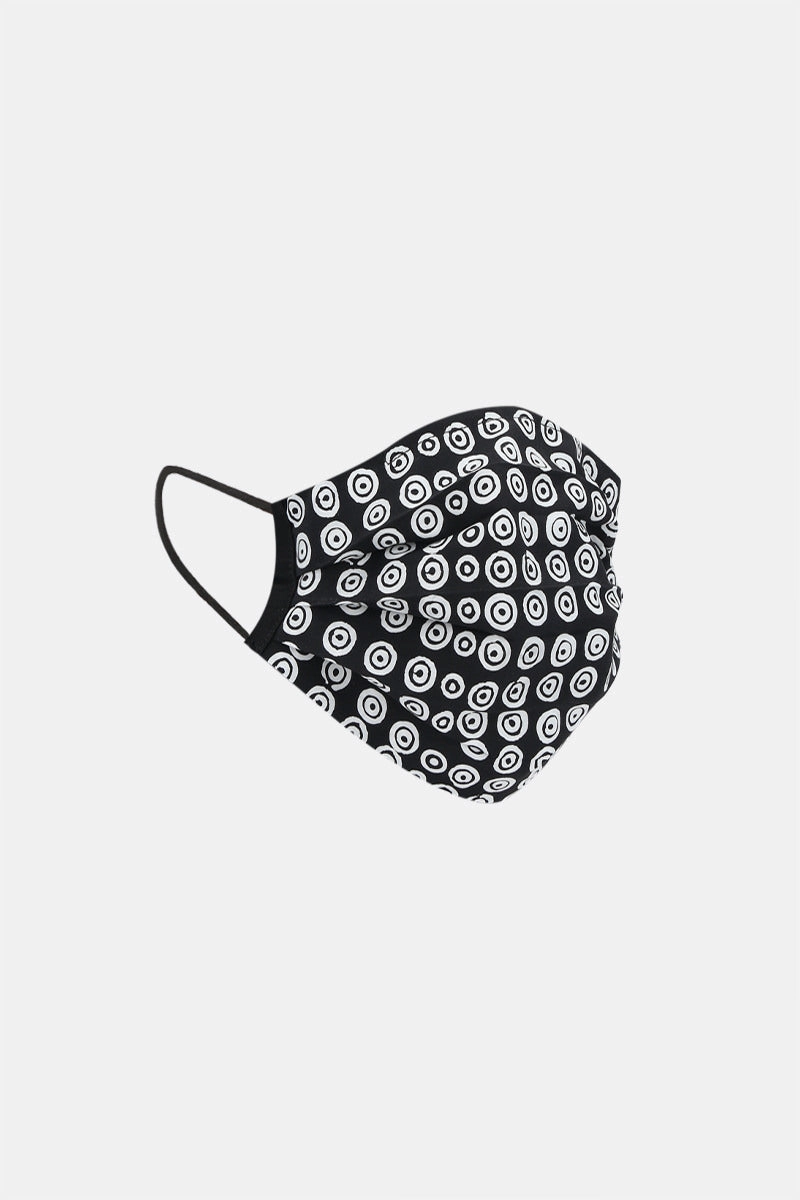 signature circle print fabric fasce mask