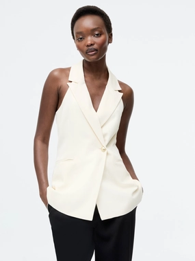 Sleek Halter Neck Waistcoat