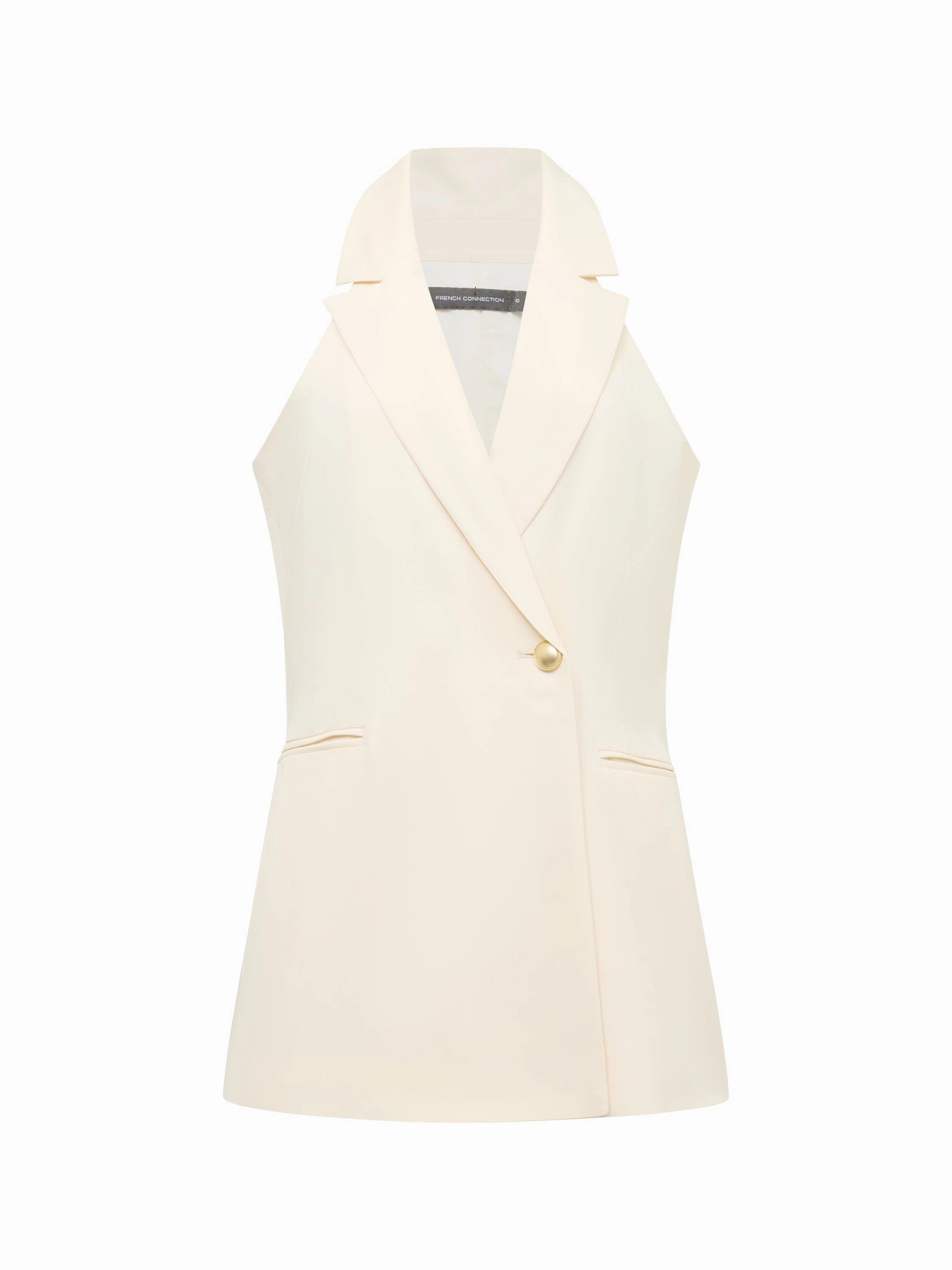 Sleek Halter Neck Waistcoat