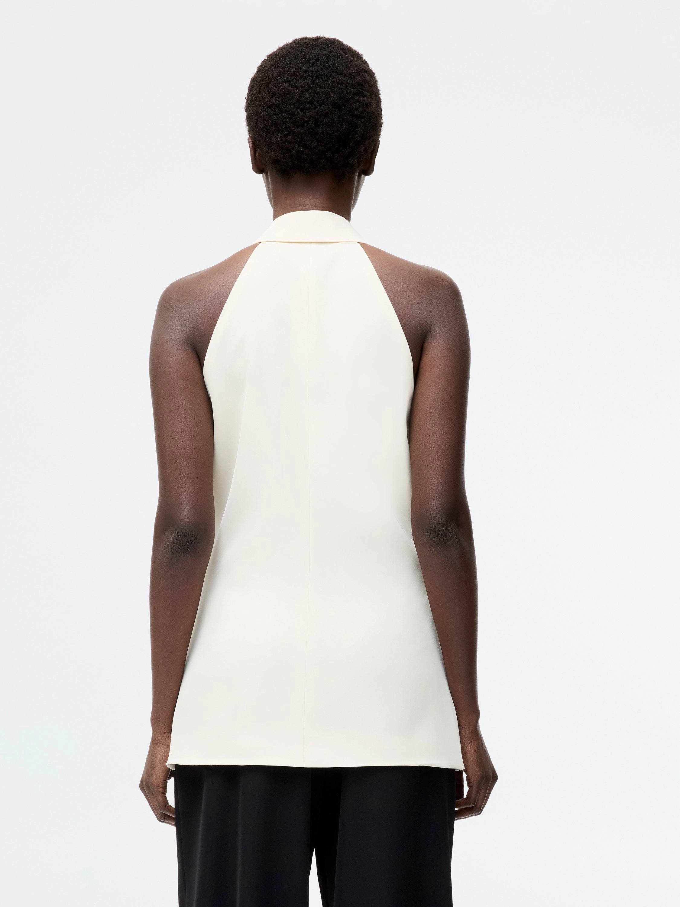 Sleek Halter Neck Waistcoat