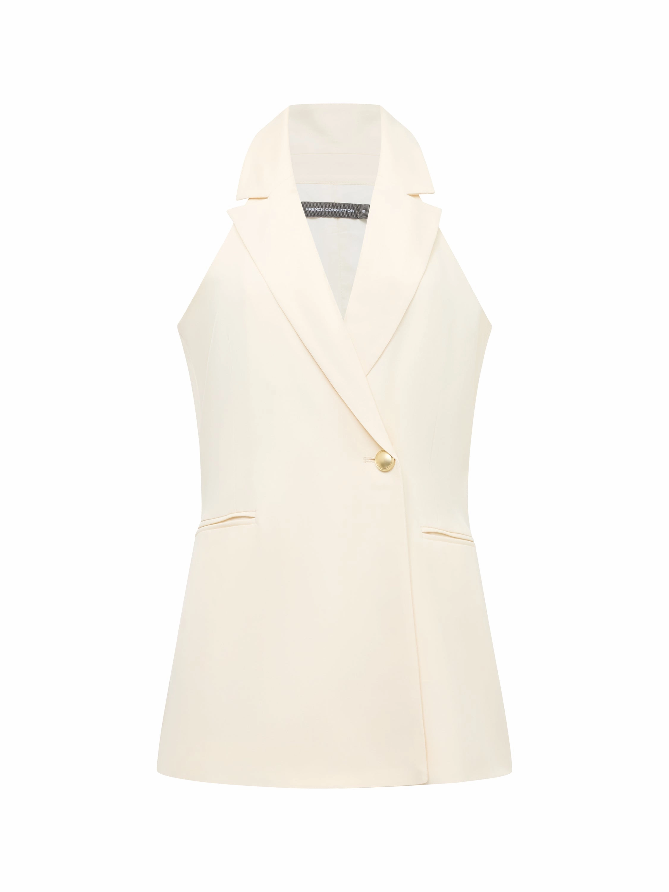Sleek Halter Neck Waistcoat