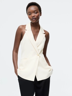 Sleek Halter Neck Waistcoat