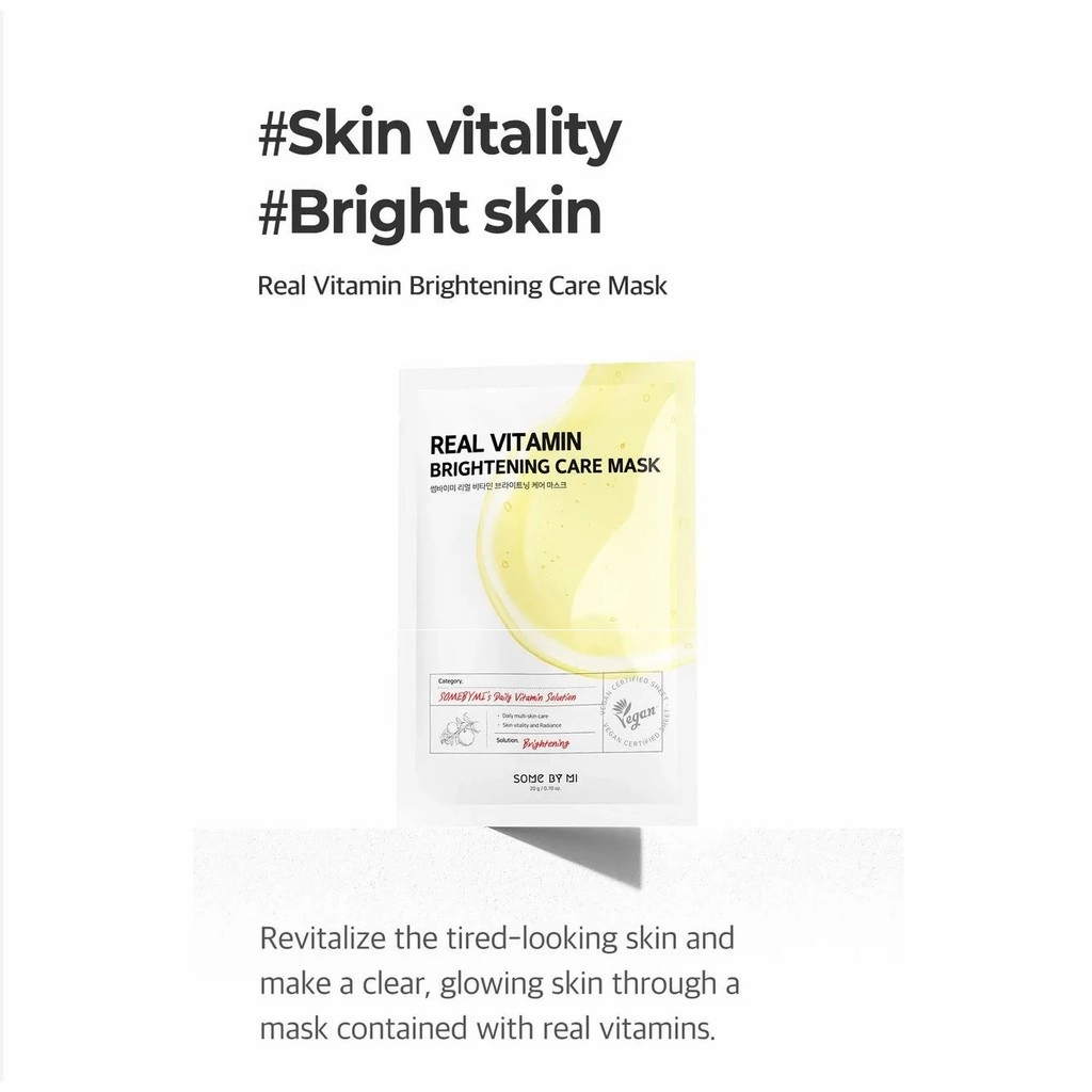Some By Mi Real Vitamin Brightening Care Mask 1Pcs