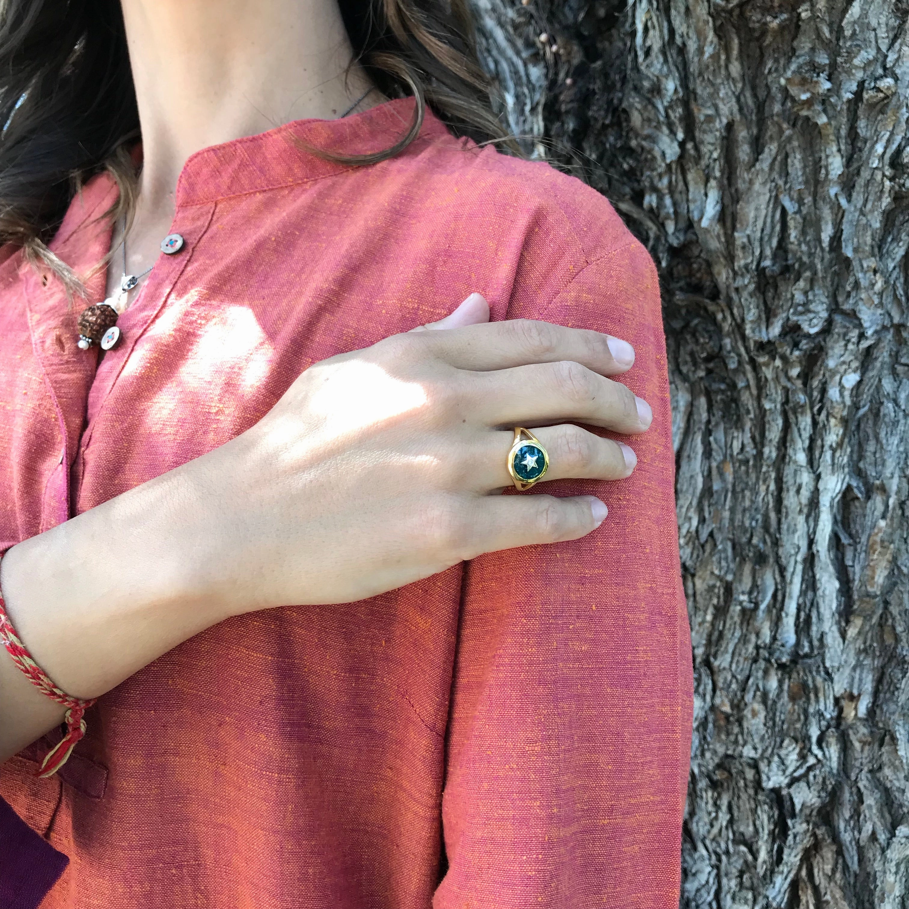 Spiritual Eye Gold Ring