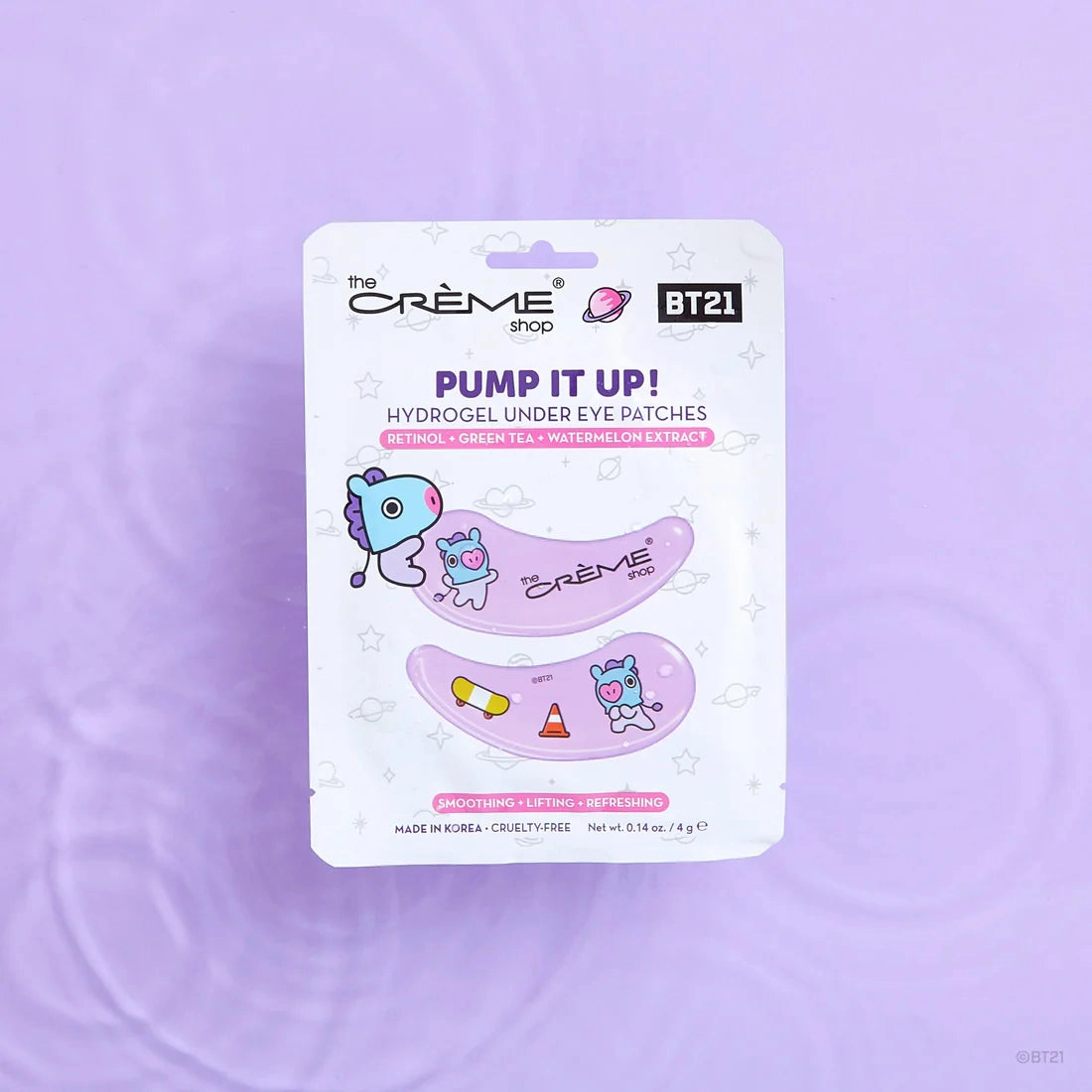 THE CREMÈ SHOP- HYDROGEL UNDER EYE PATCHES BT21 - (6 PCS)