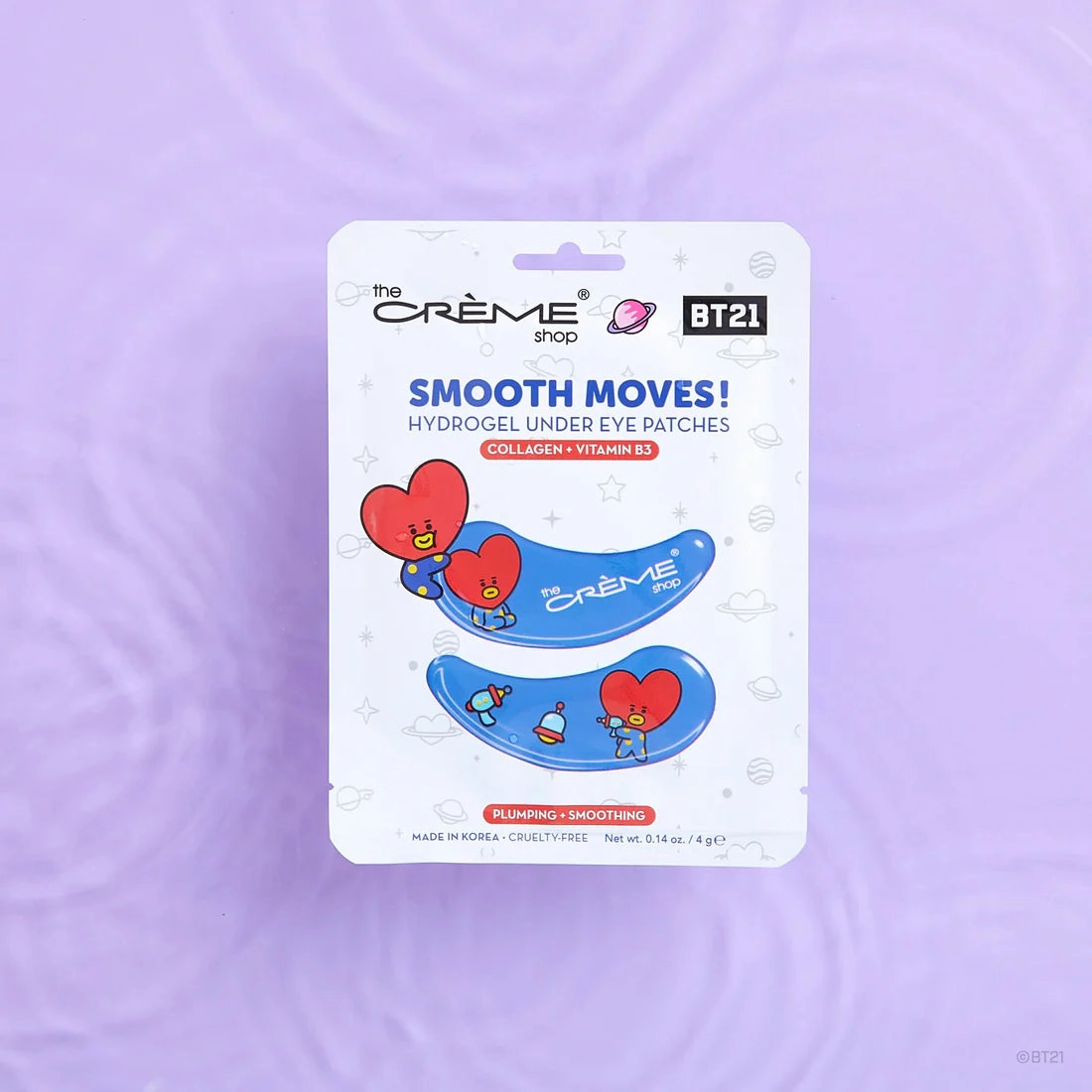 THE CREMÈ SHOP- HYDROGEL UNDER EYE PATCHES BT21 - (6 PCS)