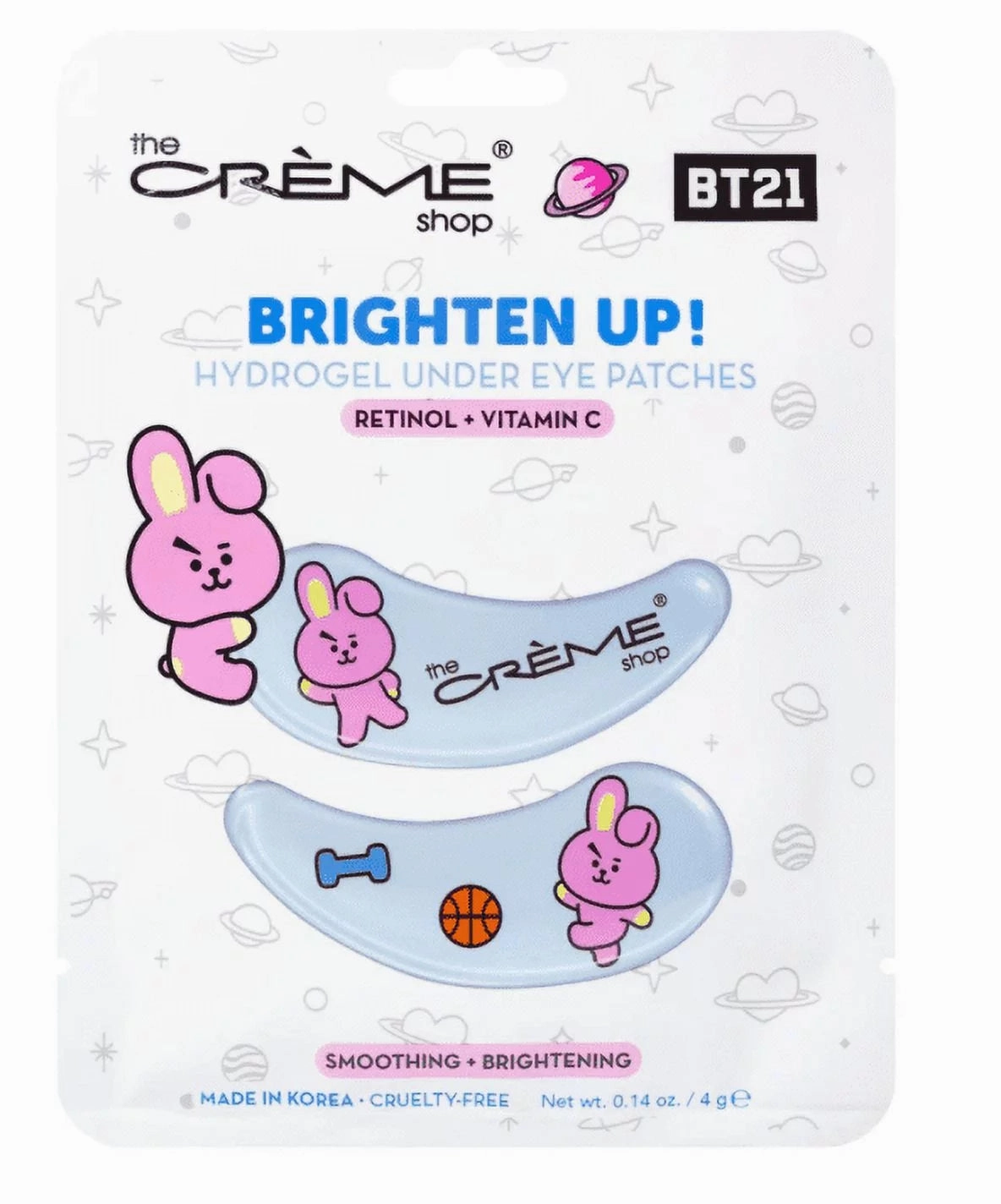 THE CREMÈ SHOP- HYDROGEL UNDER EYE PATCHES BT21 - (6 PCS)