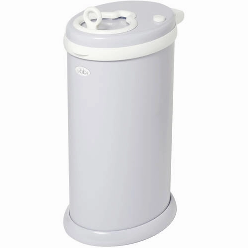 Ubbi Steel Diaper Pail, Gray